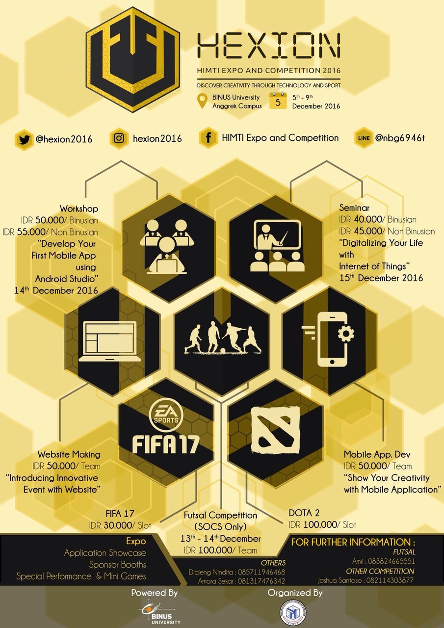 Himpunan mahasiswa teknik informatika BINUS University - HEXION 2016