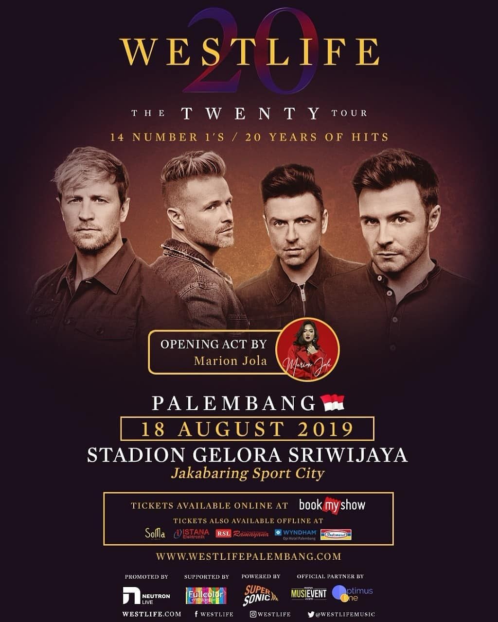 WESTLIFE THE TWENTY TOUR