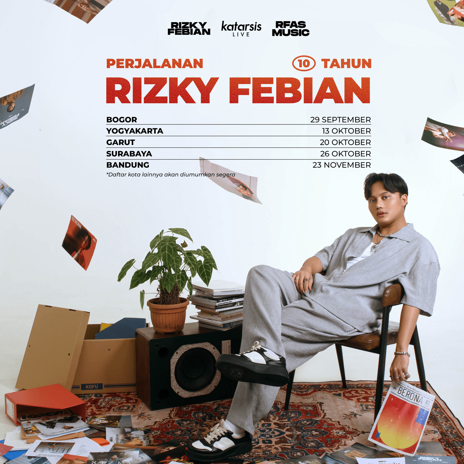 Rizky Febian Gelar Tur “Perjalanan 10 Tahun Rizky Febian” di 10 Kota