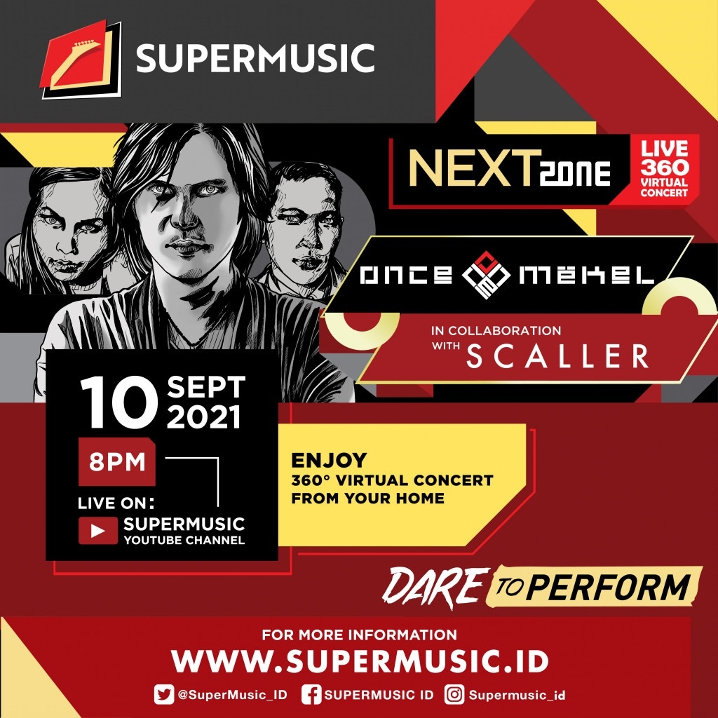 Supermusic Nextzone Live 360 Virtual Concert Edisi Ketiga  Sajikan Kolaborasi Fenomenal Once Mekel dan Scaller   