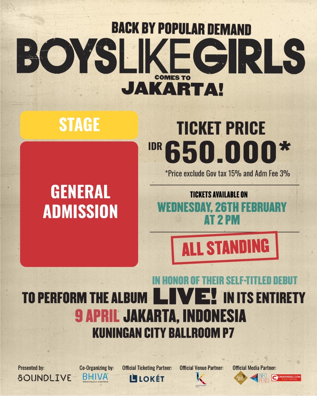 BOYSLIKEGIRLS Live at Jakarta